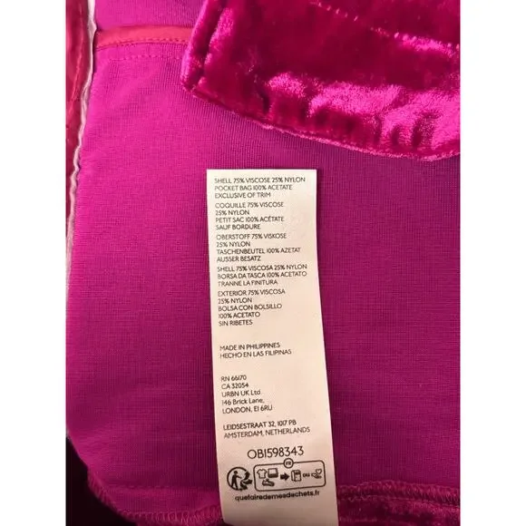 Anthropologie Jacket Medium Womens Velvet Tulip Hem Blazer - Picture 8 of 8